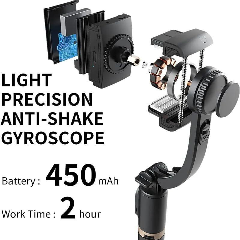 MAFAI Q08 Gimbal 360 Degree Automatic Rotation 2 Axis Gimbal for Camera, Mobile(5KG)