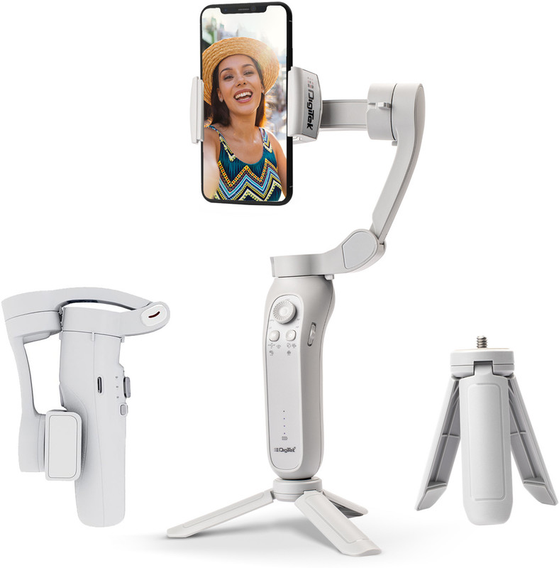 DIGITEK DSG 007F Foldable Auto Balancing Gimbal for All Smart Phones 3 Axis Gimbal for Camera, Mobile(280)