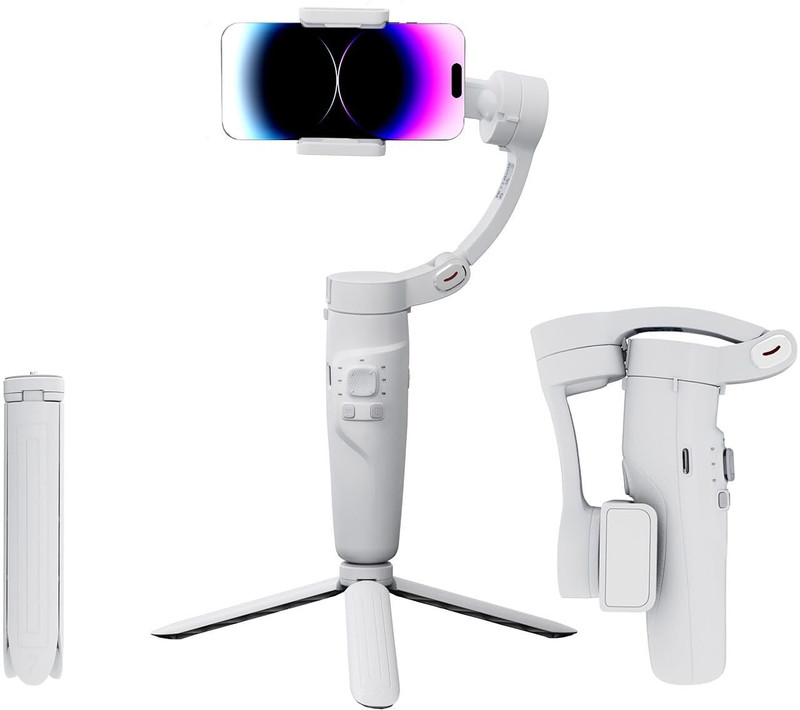 Fitpro F5 Gimbal 3 Axis Cell Phone Control the Focal Length Professional Stabilizer 3 Axis Gimbal for Mobile(Up to 300 grams)