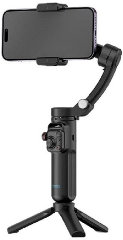 Abgrow Foldable Gimbal for i Phone with Focus Wheel for Vlogging 3 Axis Gimbal for Mobile, Camera(500)