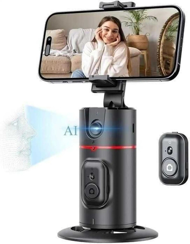 spellcell Gimbal for Vlogging Video Recording Live Streaming Lightweight AI Face Tracking 2 Axis Gimbal for Mobile, Camera(500 grams)