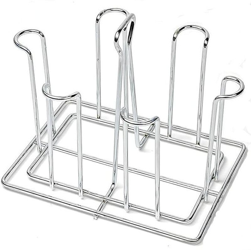 Auram Oval Glass Holder Wall Mount Tumbler Stand Rustproof Stainless Steel Glass Holder
