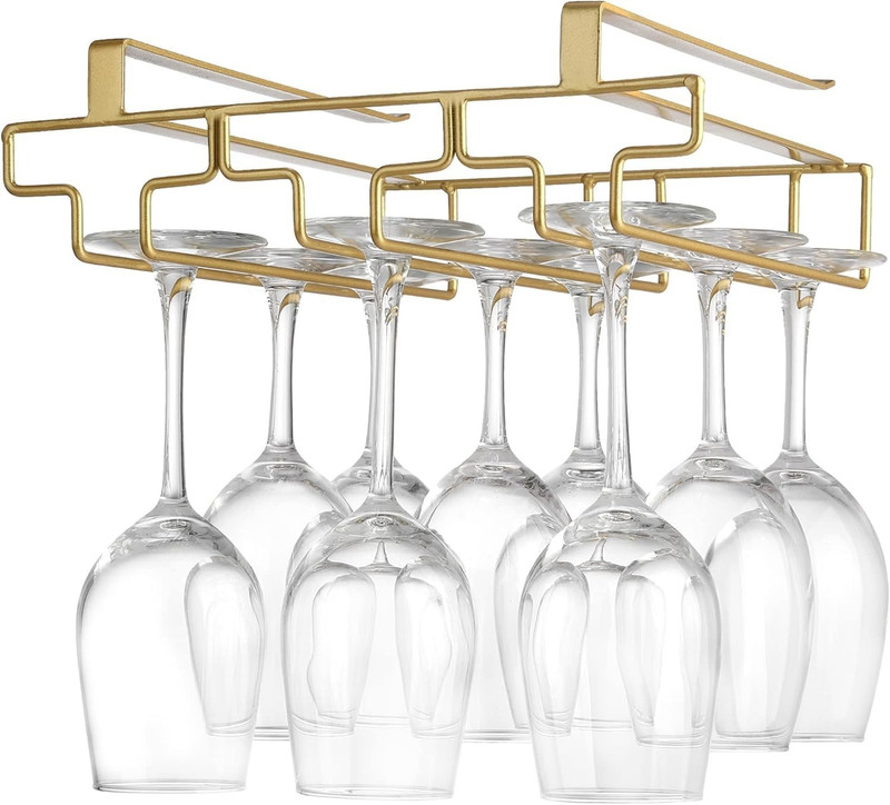 ICON CREATION Modern Glass Holder Stand Celling Mount Hanging Glass Rack Holder Kitchen Black Iron Glass Holder, Wine Rack, Iron Holder, Dish Drainer, Utility Rack