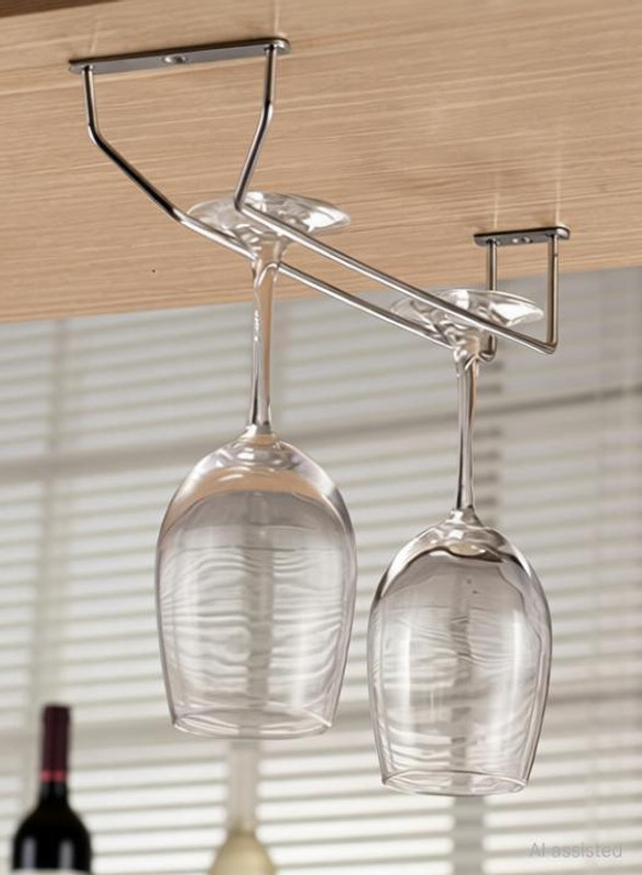 Smartslide Wine Glass Holder (12Inch) /Bar Glass Hanging Holder / Beer Glass Holder For Pub Stainless Steel Wine Rack, Glass Holder