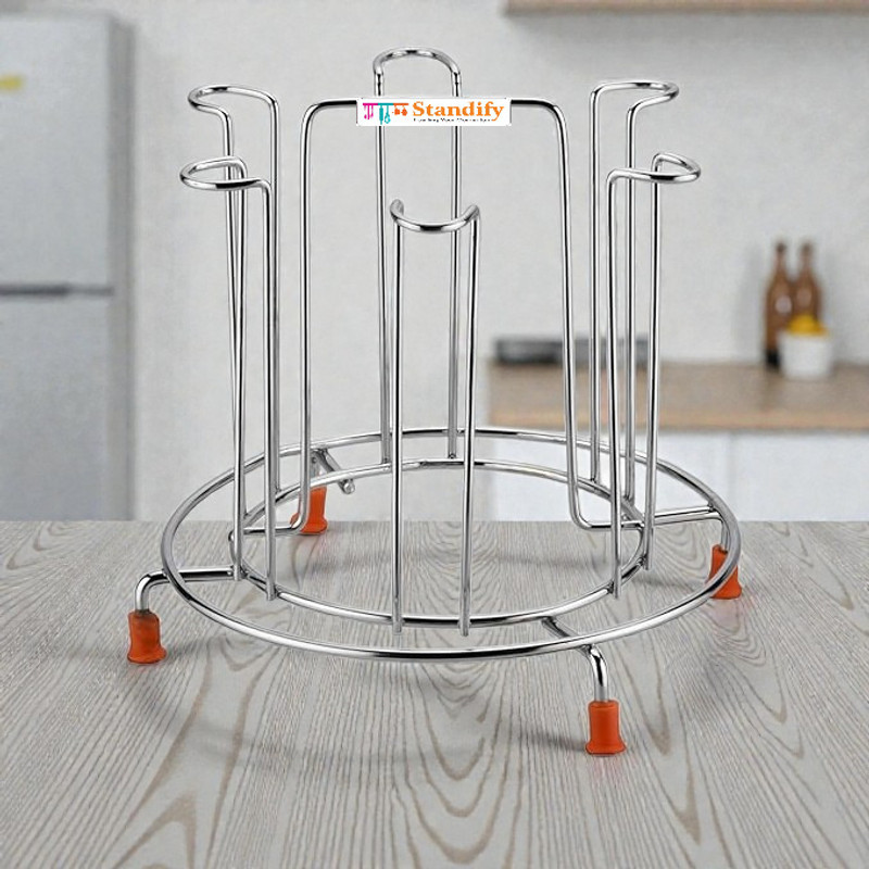 Standify Stdfy Glass Stand_W Stainless Steel Glass Holder