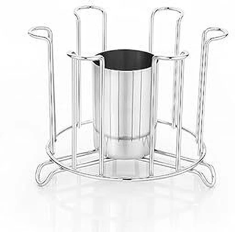VEKLIO Glass holder with spoon organiser/cutlery for kitchen/tabel/dining area Stainless Steel Glass Holder