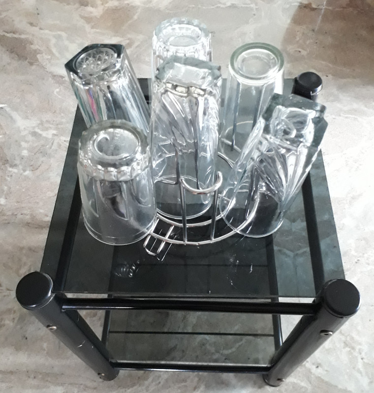 Skywhale Stright Stainless Steel Glass Stand, Tumbler Holder, Glass Holder for Kitchen, Dining Table Glass Stand (PACK OF 2) Stainless Steel Glass Holder