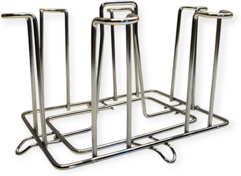 MADHAV squre glass stand Steel Glass Holder
