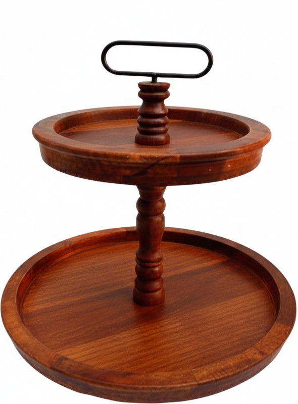 KHUSUBHDECOR KD3292 Wooden Glass Holder