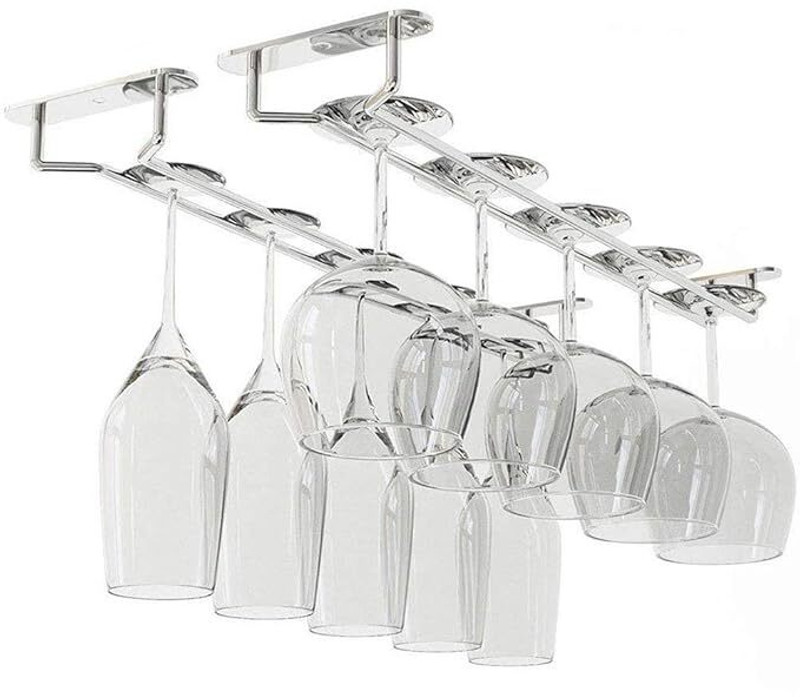 Indian Decor 45135 Wine Rack Iron Glass Holder