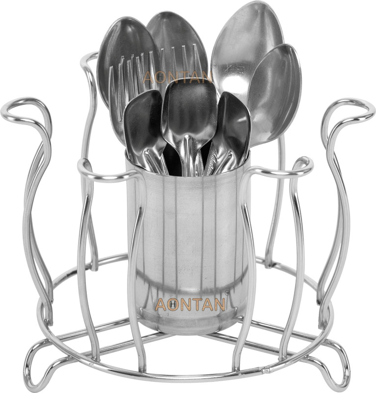 AONTAN ENTERPRISE 1 Piece Glass Stand Steel Glass Holder