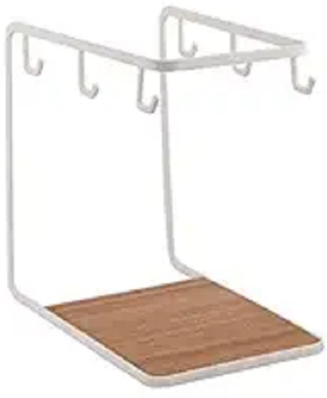 Indian Decor Coffee Mug Holder 6 Hook Water Glass Holder Kitchen Stand Organizer Iron Glass Holder