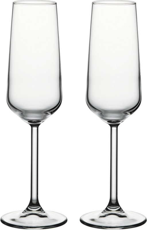 PASABAHCE (Pack of 2) 440079 Glass Set Champagne Glass(195 ml, Glass, Clear)