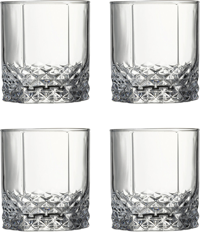 PASABAHCE (Pack of 4) 1004537GP4 Glass Set Whisky Glass(315 ml, Glass, Clear)
