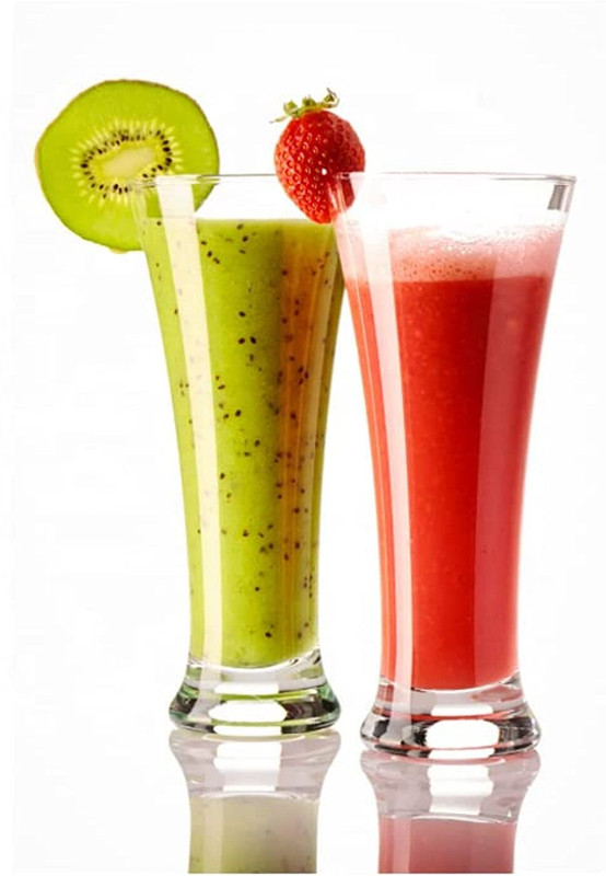 GRILIX (Pack of 2) Transparent Pilsner Glasses Set for Juice, Beer, Mocktail, Lassie, Milkshake Glass Set Cocktail Glass(350 ml, Glass, Clear)