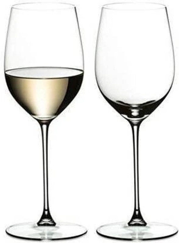 Maruti Mart (Pack of 2) stylish trendy 2 pack red & white wine glass Glass Set Glass Whisky Glass(300 ml, Glass, Clear)