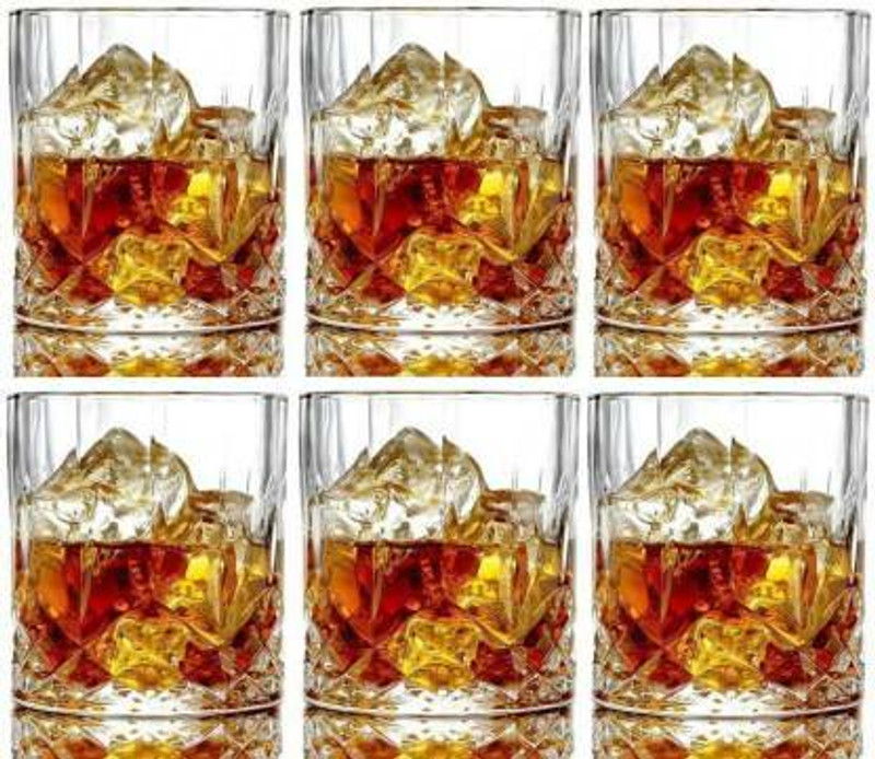 MOOZICO (Pack of 6) Crystal Whiskey Glasses Set of 6 pcs- 220ML Bar Glass for Drinking Bourbon, Whisky, Scotch, Cocktails, Cognac- Old Fashioned Cocktail TumblersBar Glass for Drinking Bourbon, Whisky, Scotch, Cocktails, Cognac- Old Fashioned Cocktail Tumblers Half Star Crystal Cut Heavy Base Whiske