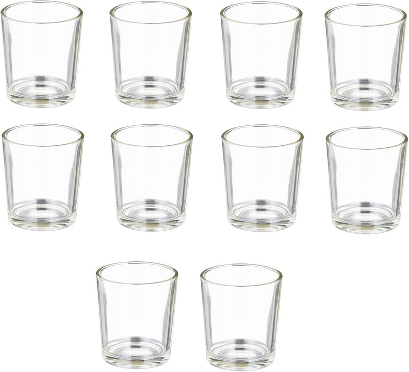 Green Plant indoor (Pack of 10) Shotglass151 Glass Set Shot Glass(30 ml, Glass, White)