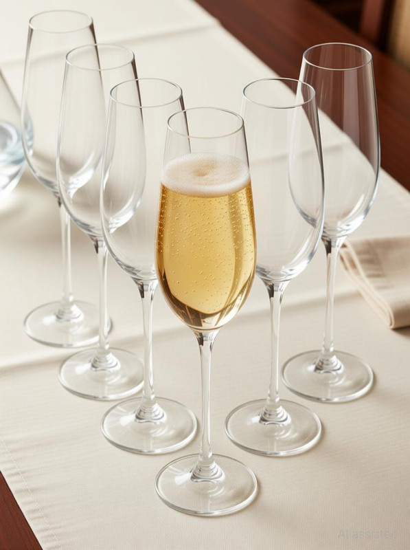 Rosefinch (Pack of 6) Red Wine Glass, 180 ml, Long Stem Wine Glass 6 pc - Clear. Glass Set Wine Glass(180 ml, Glass, Clear)