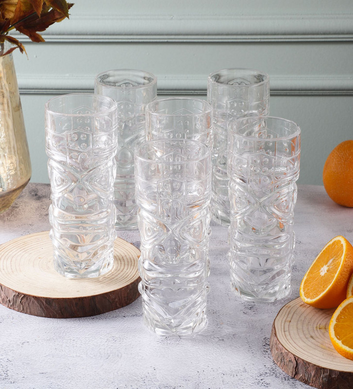 THE DECOR MART (Pack of 6) GL72 Glass Set Cocktail Glass(400 ml, Glass, Clear)