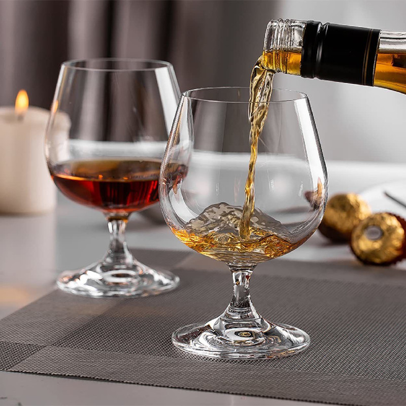 GETSOCIOM (Pack of 2) 285 Ml Wine Glasses Ideal for Red Wine/White Wine/Brandy Glass Set Wine Glass(285 ml, Glass, Clear)
