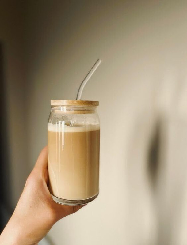 cropito GLASS MUG,SIPPIER MUG,JUICE CUP,JUICE GLASS,ROUND MUG A(0.4 Glass Water/Juice Glass(400 ml, Glass, White)
