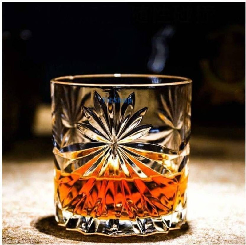 zelovi 101_Sun glass 8ps 8ps Glass Set Whisky Glass(300 ml, Glass, Clear)