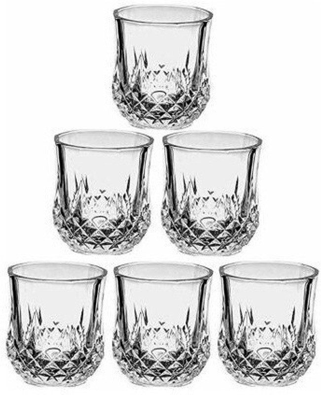 baluda (Pack of 6) (Pack of 6) Cornier Shot Glass, Ideal For Vodka Whisky Tequila, Crystal Glass, 30 ml Glass Set (30 ml, Glass) Glass Set Shot Glass(30 ml, Glass, Clear)
