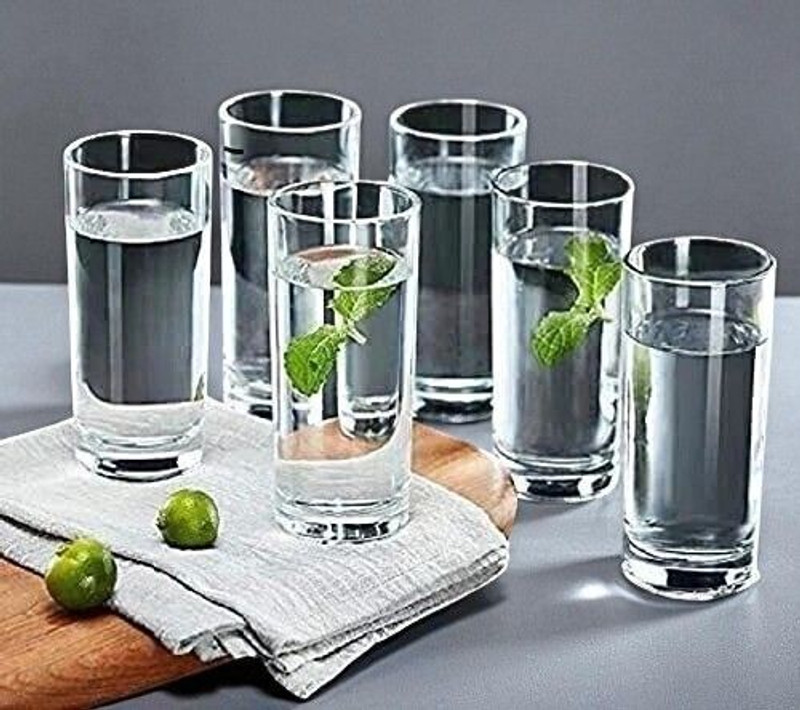 crockware (Pack of 6) CRKWR_6PCS_gls_CW-API04_New_HH126 Glass Water/Juice Glass(150 ml, Glass, Clear)