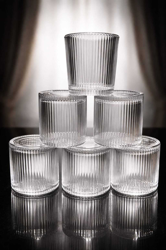Aradhya (Pack of 6) STARLINE Glass Water/Juice Glass(300 ml, Glass, Clear)