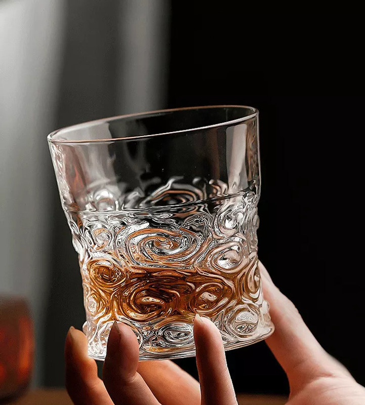 OWCS (Pack of 6) Whisky Glass Crystal Imported , Scotch Glass tumblers(PACK OF 6, 350ML) Glass Set Whisky Glass(350 ml, Glass, Clear)