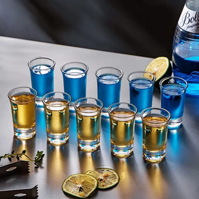 Mordera (Pack of 6) CNTG7VHHJXYW8G28 Glass Set Shot Glass(60 ml, Glass, Clear)