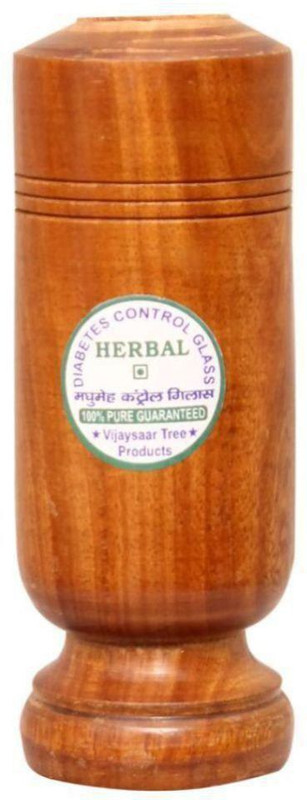 Vijaysar ACS 005 Glass Water/Juice Glass(100 ml, Wood, Brown)