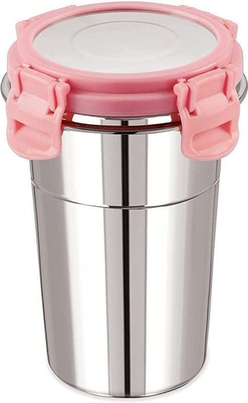 kunj sales ks-fusion glass(small-400 ml) Glass Water/Juice Glass(400 ml, Steel, Multicolor)