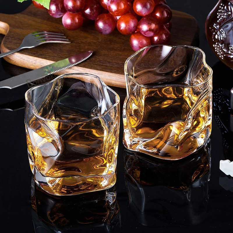 Convoke (Pack of 6) Italian Premium Elegant Whiskey Glass - for Kitchen, Restaurant P6 Glass Whisky Glass(300 ml, Glass, Clear)
