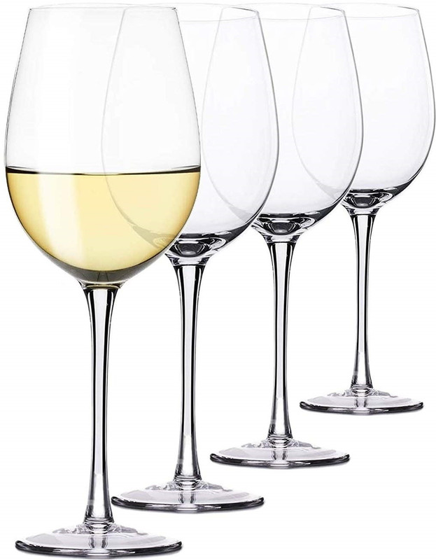 TINSUHG (Pack of 4) Flute Wine Glass Glass Wine Glass(170 ml, Glass, Clear)