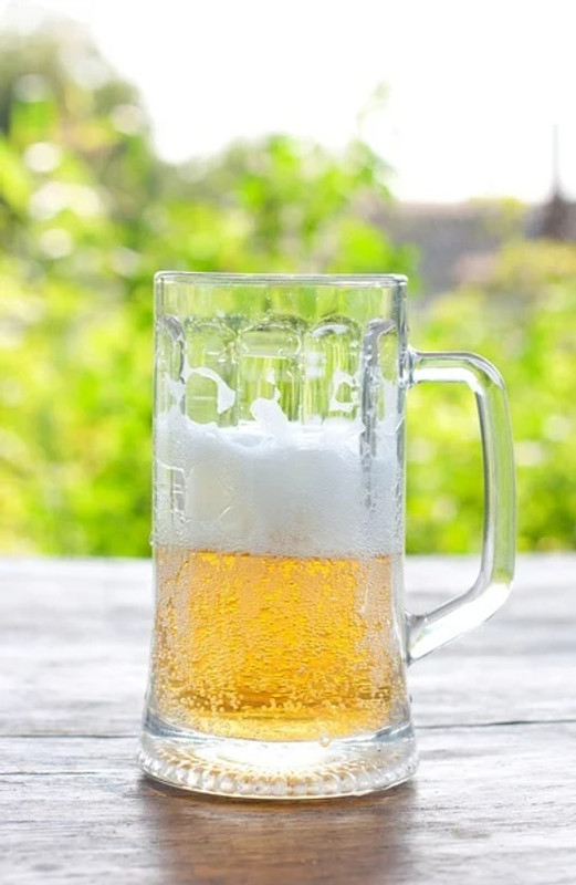 Adhunyk Glass Beer Mug for Drinking Cocktail, Juice Glass Beer Glass(400 ml, Glass, Clear)