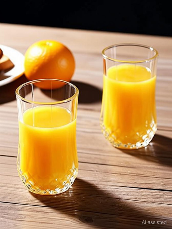 Tap2kaart (Pack of 2) Glassware Water/Juice Glass - 2 Pieces, Transparent, 250 ml Glass Wine Glass(250 ml, Glass, Clear)