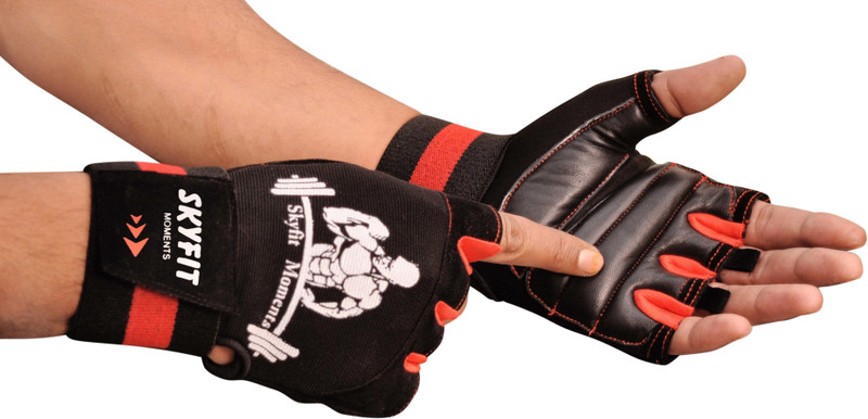 Life Feel Gym and Riding Gloves Skating Gloves(Red)