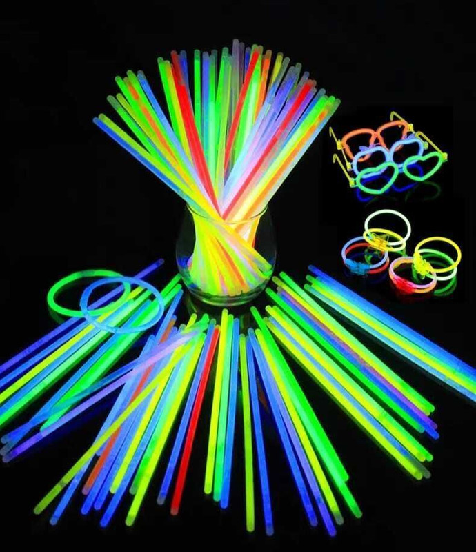 SHIVIT Disposable Glow Straws(Pack of 50)