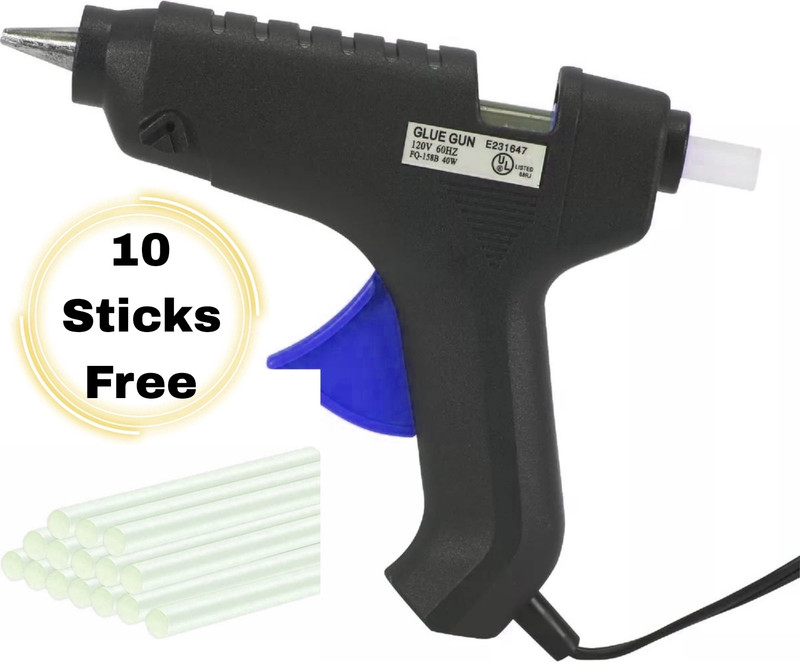 Tranquil Factory Hot melt gun 60 W with 10 sticks Standard Temperature Corded Glue Gun(11 mm)