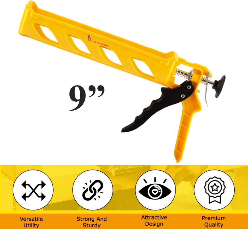 MALFAH ENTERPRISES PLASTIC BARREL HALF 9" MPPSG-09 Adjustable Temperature Cordless-Corded Glue Gun(55 mm)