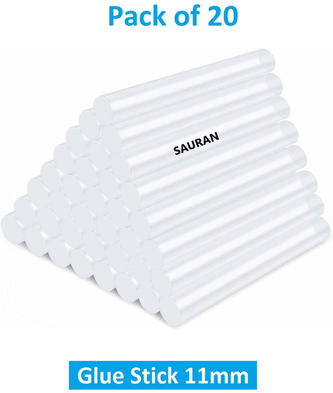 Sauran Pack of 50 Dual watt Glue Sticks 11mm Glue(1000 ml)