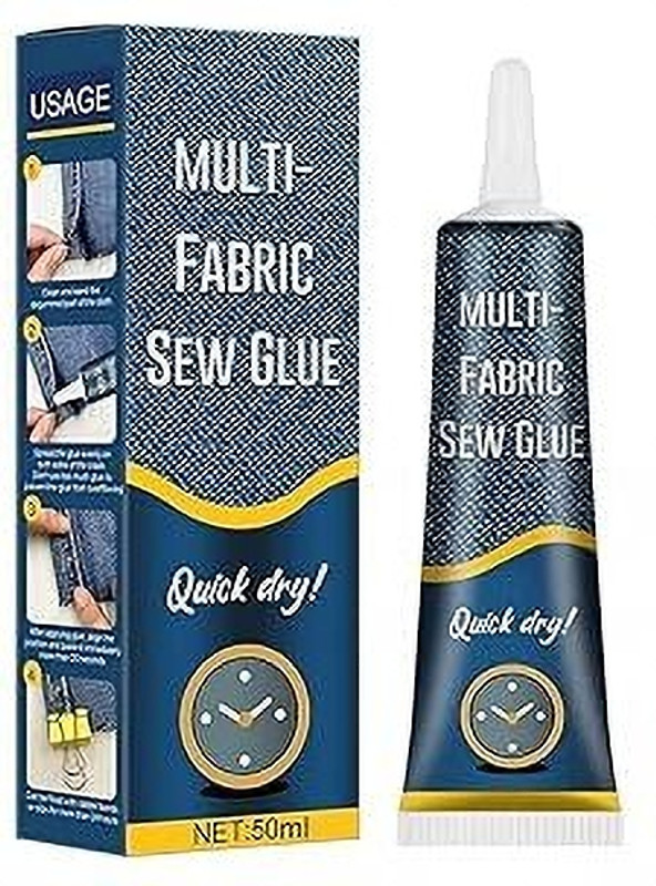 SEAHAVEN Quick Dry Fabric Glue Stitch Liquid Sewing No Sew Glue Glue(100 ml)