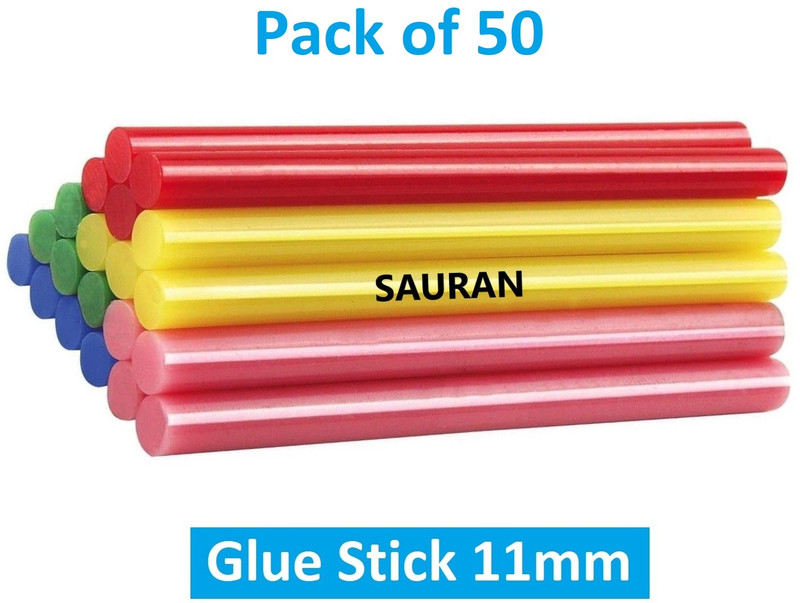 Sauran Pack of 10 Colored Glue Sticks 11mm Glue(200 ml)