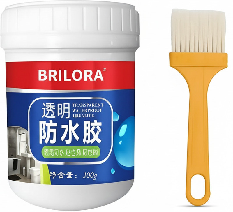 SY Enterprises BRILORA Transparent Waterproof Adhesive with Brush, Leakproof Sealant Glue(300 ml)