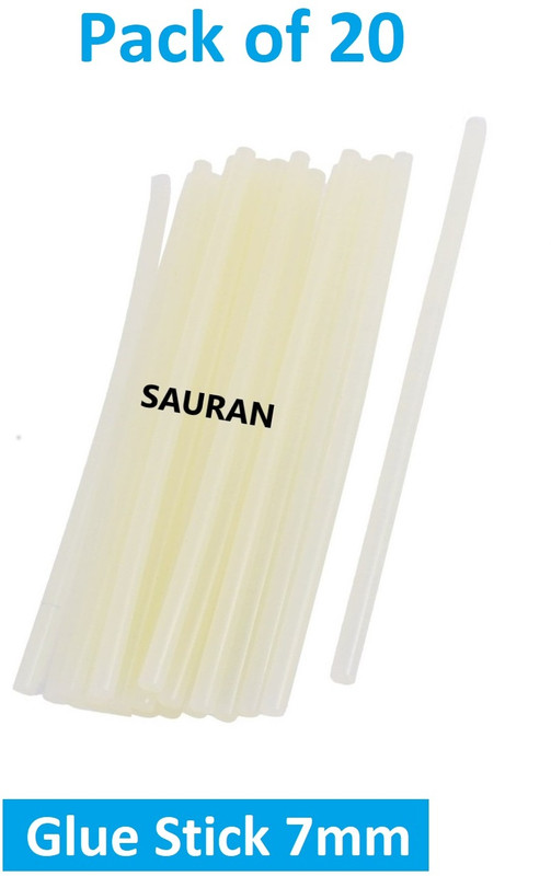 Sauran Pack of 24 MultiPurpose Glue Stick 7mm Glue(400 ml)