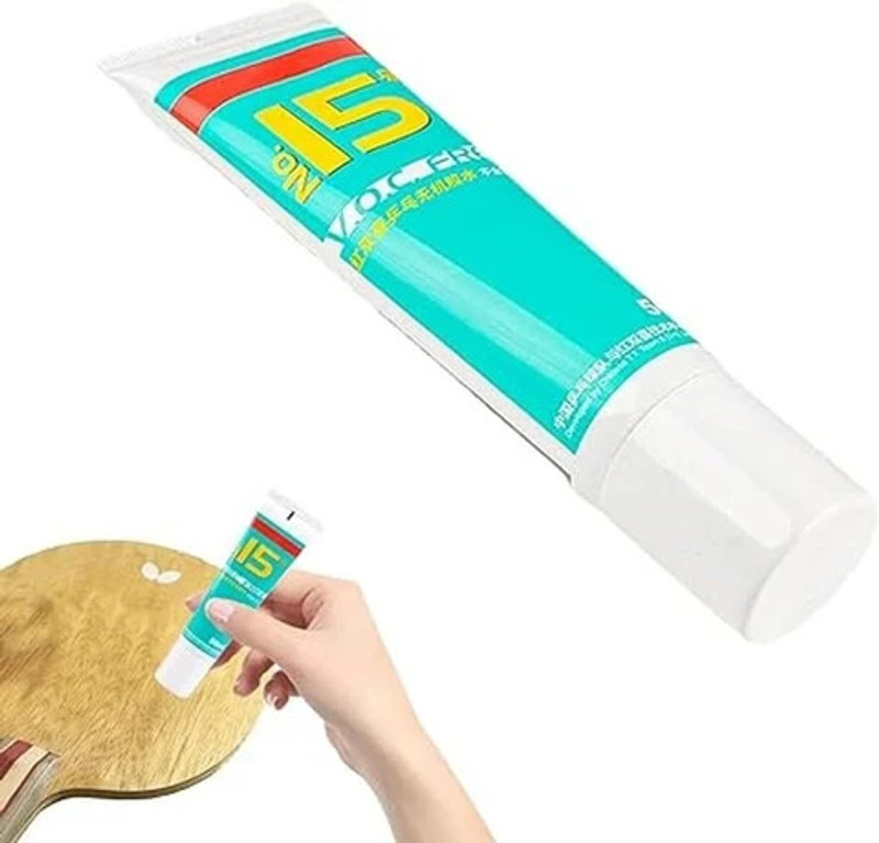 Double Happiness DHS Table Tennis Glue, VOC Free, Fast Drying Water Based Adhesive, ITTF Cert. Glue(50 ml)
