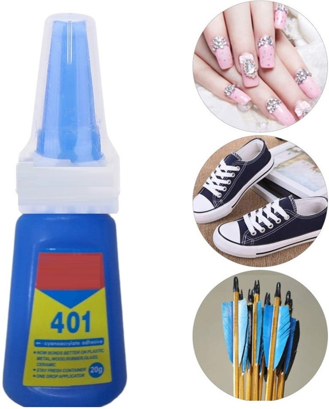 WECHARMERZ Nail Glue Super Strong Instant Adhesive For Professional Nail Art Extension Glue(20 ml)