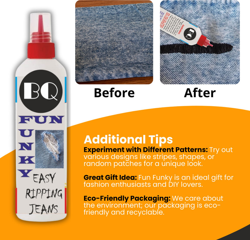 ALICE WONDER Fun Metalic Permanent Fun Funky Metalic Fabric Glue for Design Glue(10 ml)